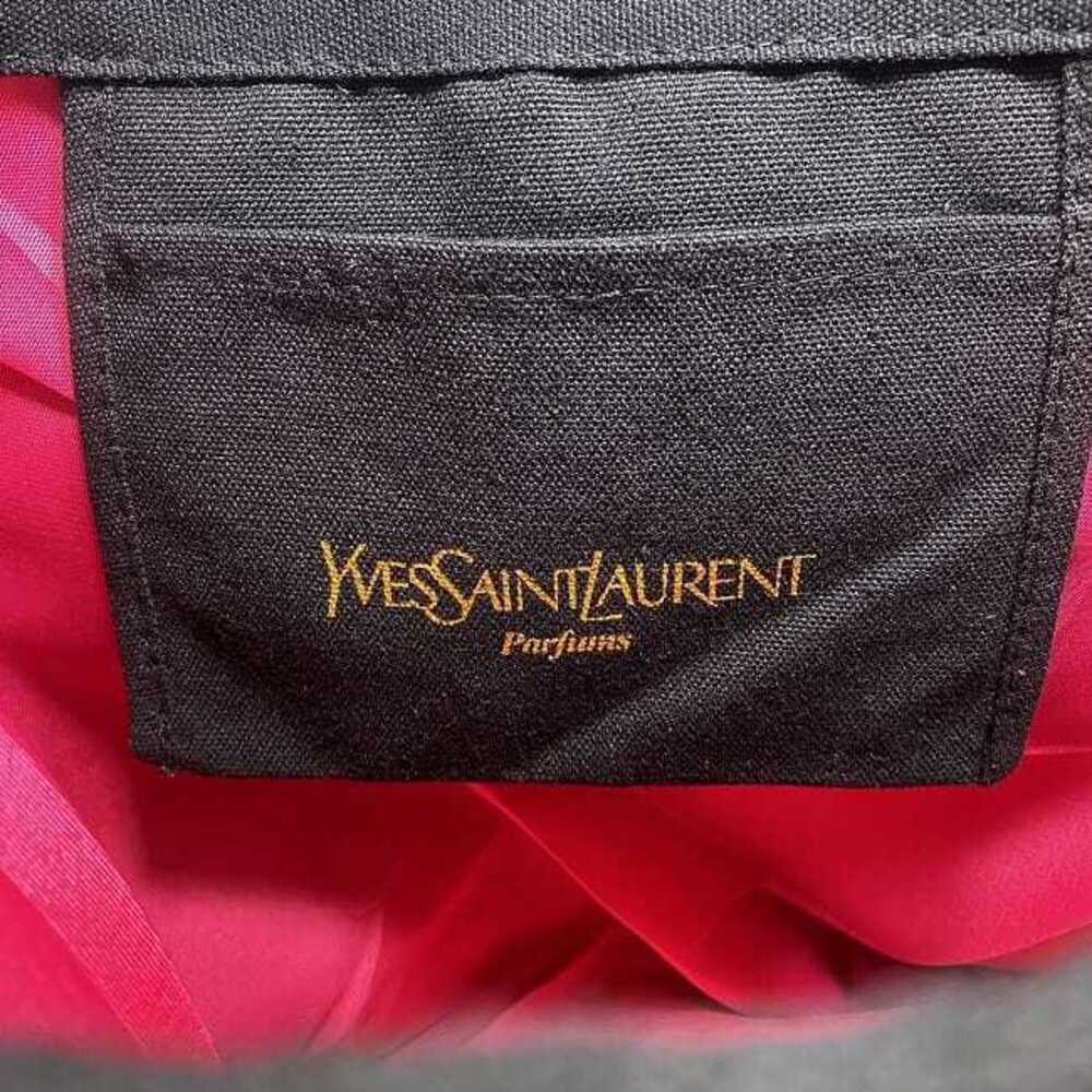 Yves Saint Laurent Tote Bag Black Parfums YSL Embroidery Eco Shoulder Birthday - Picture 9 of 10